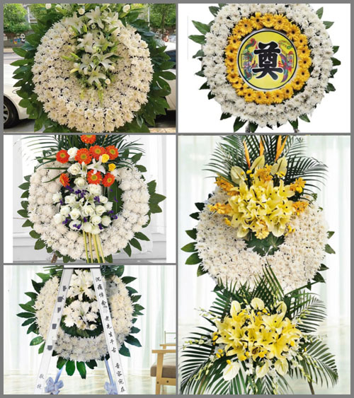 山东潍坊安丘市柘山镇解家沟村花圈速递